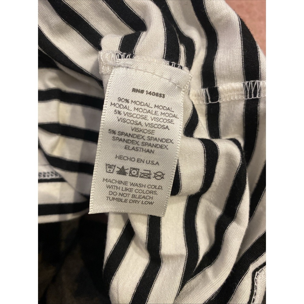 Madison Du Soir 2 Piece Shorts Monaco Pajama Set Striped Large - Picture 9 of 9